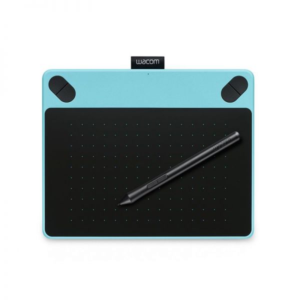 Графический планшет WACOM Intuos Draw Pen S CTL-490DB-N А6 мятно-голубой