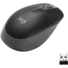 Мышь Logitech M190 оптическая, беспроводная, USB, черный/темно-серый 910-005913