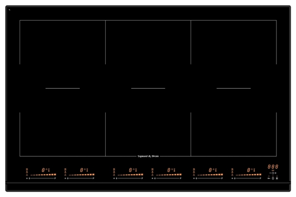 Варочная поверхность Zigmund & Shtain CIS 555.75 BK